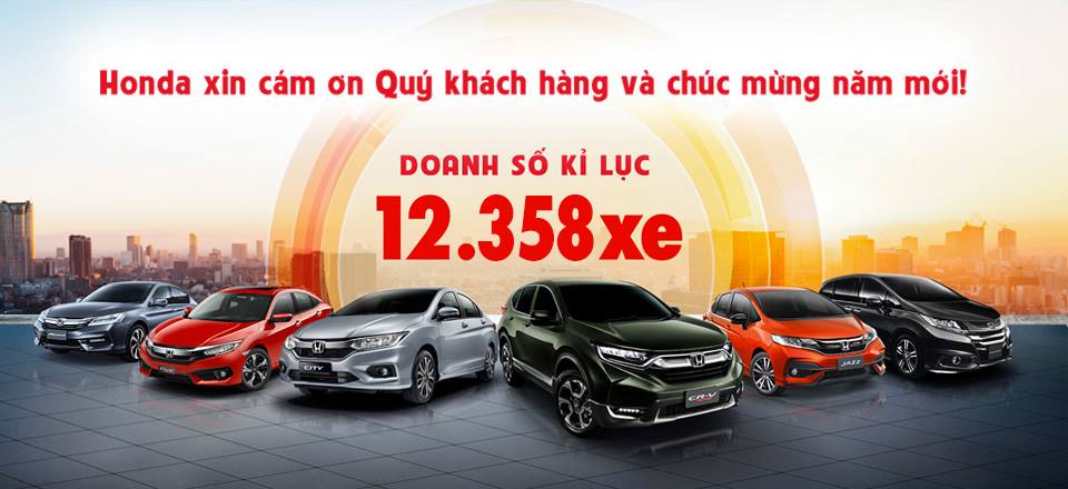 Honda Việt Nam lập kỷ lục bán xe năm 2017
