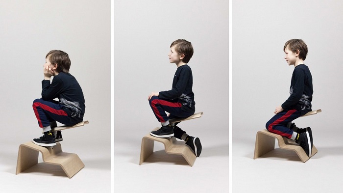 Thiết kế ghế ngồi năng động khuyến khích trẻ em thay đổi tư thế