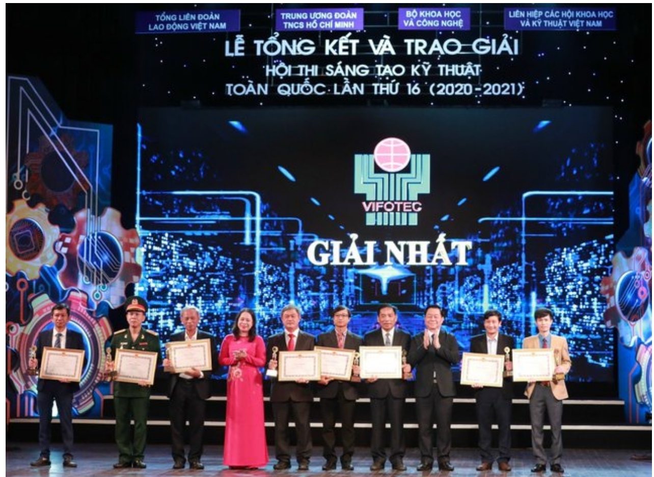  Trao giải Sáng tạo kỹ thuật toàn quốc lần thứ 16 tại Hà Nội