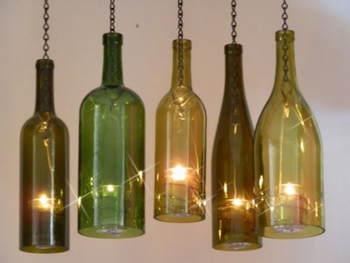 mẫu đèn chai thủy tinh các màu sắc