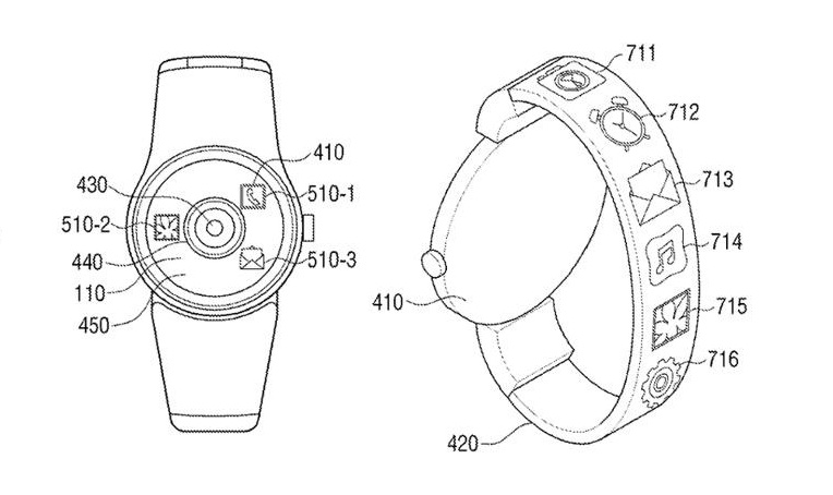 Samsung bí mật phát triển tablet uốn dẻo, smartwatch tích hợp camera