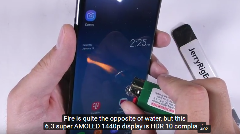 Galaxy Note 8 sẽ ra sao khi bị cào xước, bẻ cong, đốt nóng