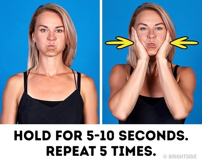 8 bài tập hiệu quả giúp khuôn mặt thon gọn, ngừa lão hóa
