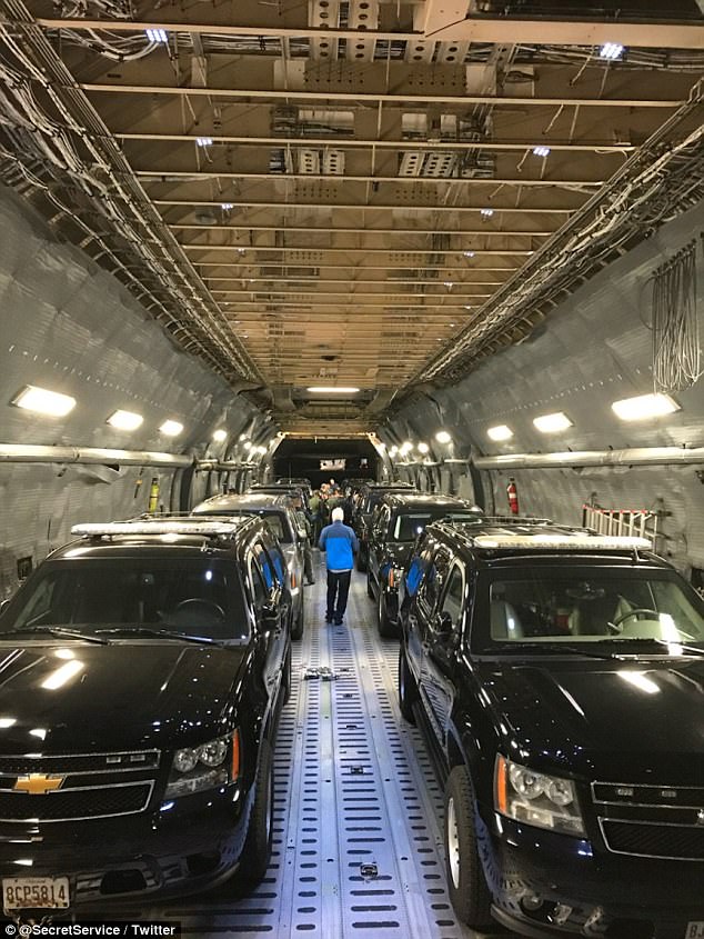 “Hạm đội” xe khủng hộ tống Tổng thống Mỹ trong chuyến thăm châu Á