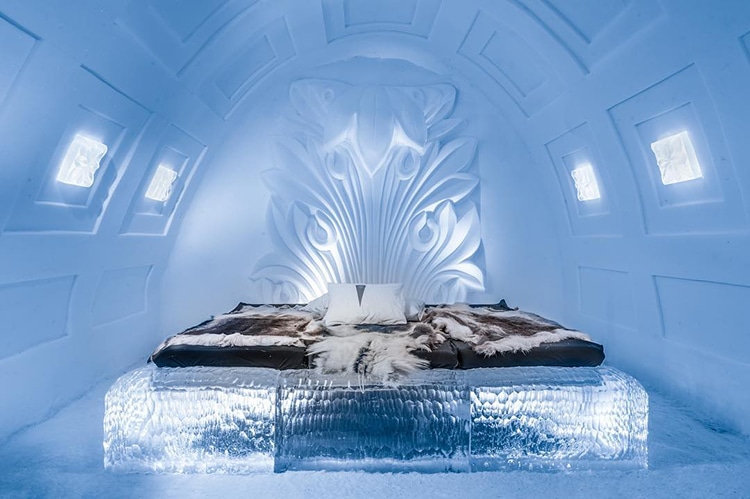 Khách sạn băng giá cho trải nghiệm như lạc vào thế giới “Frozen”
