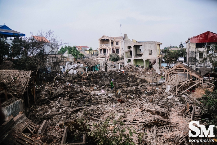 Cận cảnh tang hoang sau vụ nổ phế liệu tại Bắc Ninh