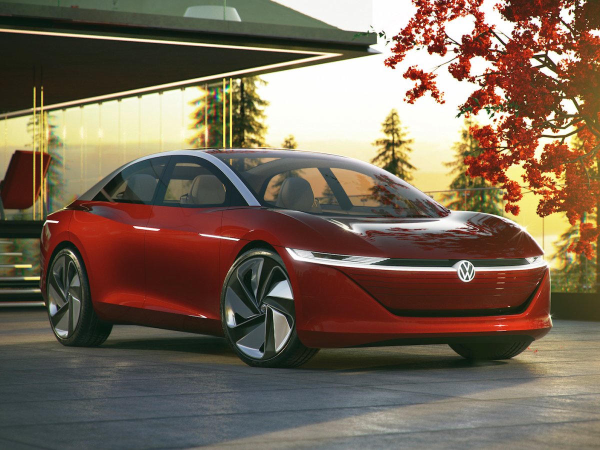 Xe điện Volkswagen I.D. Vizzion “thách thức” Tesla Model S