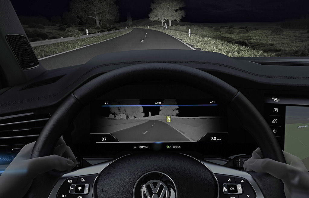 Hệ thống nhìn đêm trên Volkswagen Touareg có gì đặc biệt