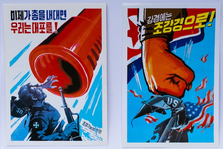 Triều Tiên tháo dỡ áp phích và ngừng bán đồ lưu niệm chống Mỹ