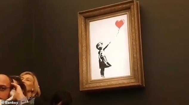 Tranh triệu đô của Banksy tự hủy để… đắt giá hơn lúc nguyên vẹn