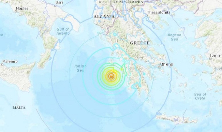 Động đất 6,8 độ richter tấn công Hy Lạp, Italia, Albani bị ảnh hưởng