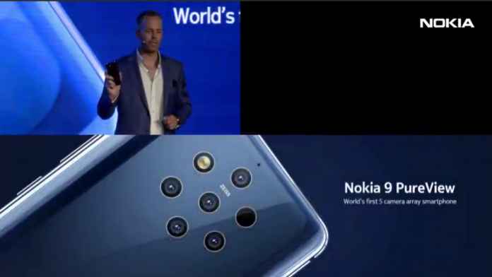 Ra mắt Nokia 9 PureViewcó cụmcamera 5 ống kính đầu tiên trên thế giới