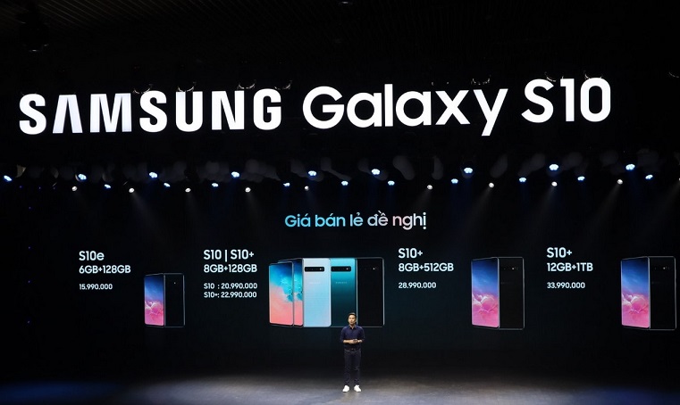 Samsung bán Galaxy S10 ở Việt Nam với giá từ 16-21-23 triệu đồng