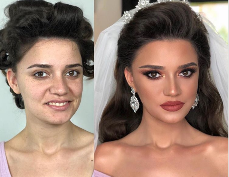Các cô dâu cùng chia sẻ khoảnh khắc “biến hình” nhờ makeup