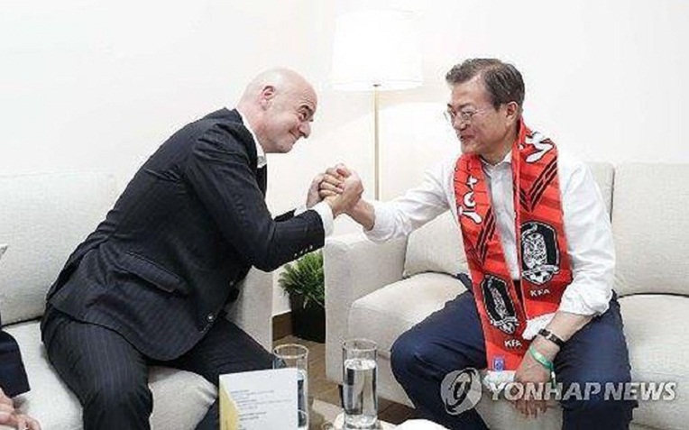 Chủ tịch FIFA ủng hộ hai miền Triều Tiên đồng tổ chức World Cup 2023