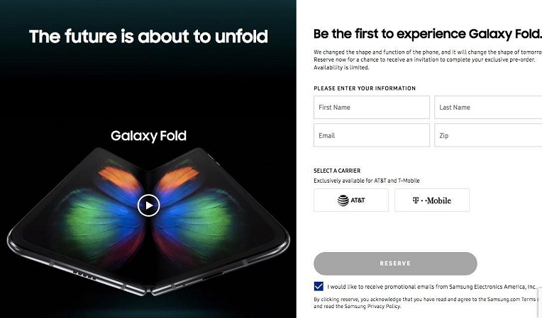 Samsung tạm dừng nhận đơn đặt hàng Galaxy Fold sau vài giờ mở bán