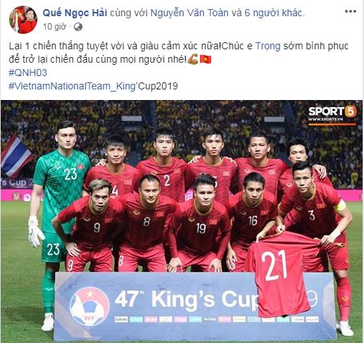 Các cầu thủ đồng loạt chia sẻ cảm xúc sau chiến thắng của Việt Nam tại King’s Cup