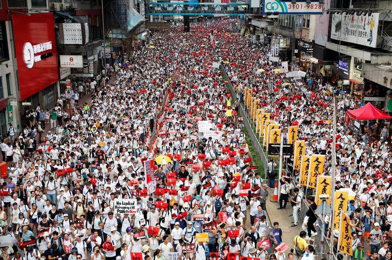 Hàng triệu người Hồng Kông biểu tình phản đối dự luật cho phép dẫn độ sang Trung Quốc