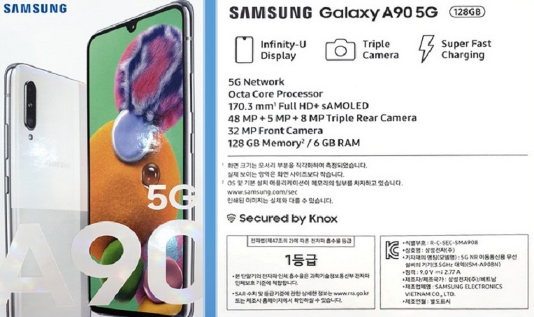 Samsung tích hợp tính năng 5G cho Galaxy A90