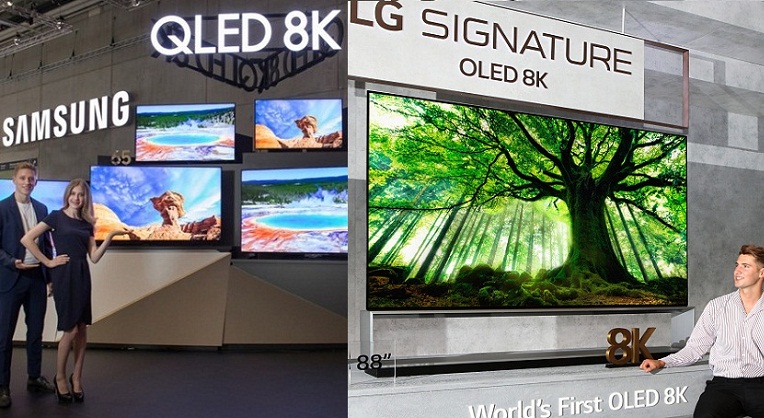 Samsung, LG giành nhau danh hiệu nhà sản xuất TV 8K Ultra HD đầu tiên