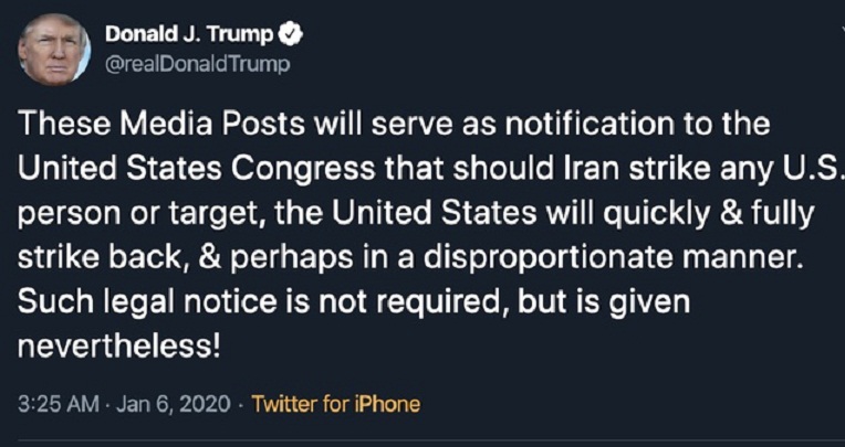 Ông Trump dùng Twitter ra lệnh cho Quốc hội trong tình trạng khẩn cấp