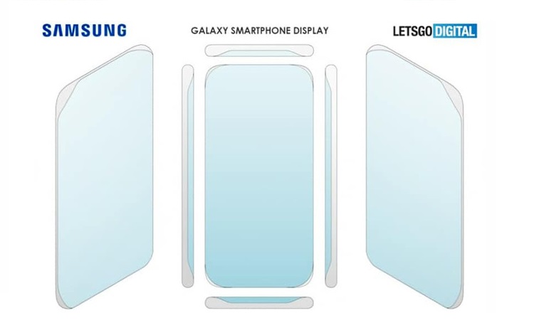 Samsung phát triển màn hình không viền cong bốn cạnh