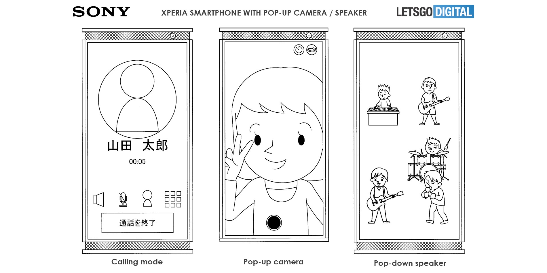 Sony phát triển smartphone Xperia "thò thụt" cả trên lẫn dưới