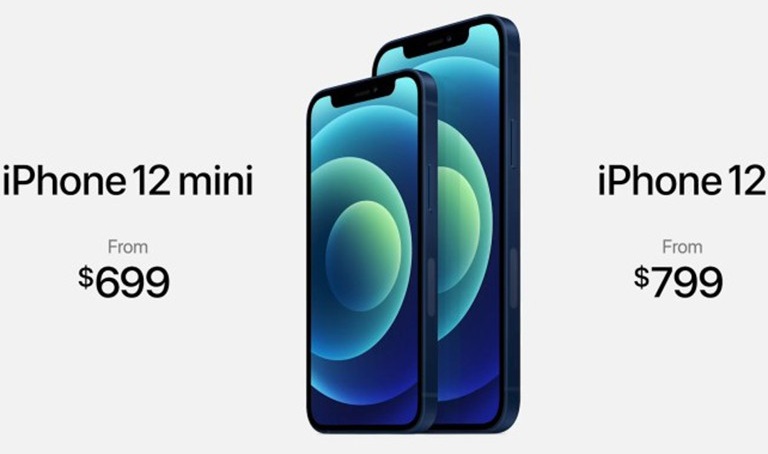 Apple “mập mờ” giá bán iPhone 12/12 mini 