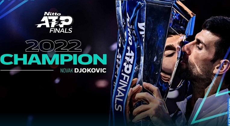 Djokovic san bằng kỷ lục của các huyền thoại sau chức vô địch ATP Finals 2022